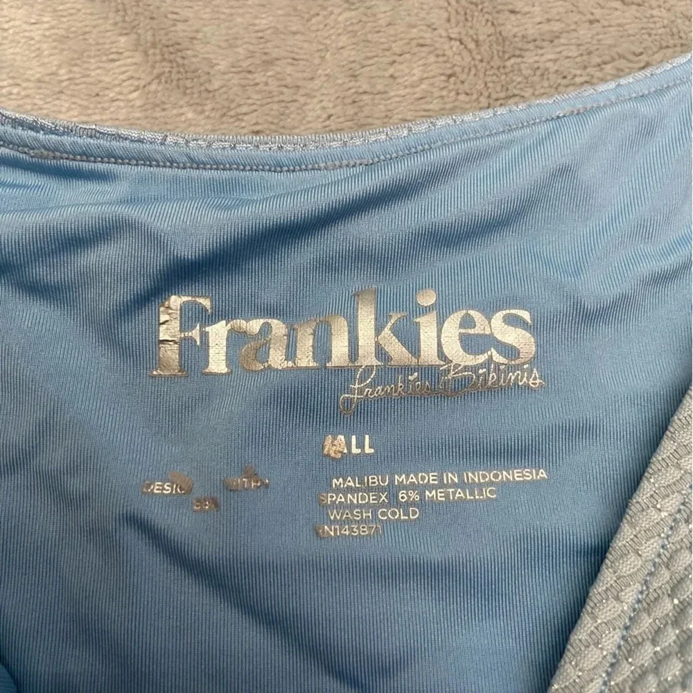 Frankie's Bikinis Metallic Textured Cheeky Bikini Bottom 21452